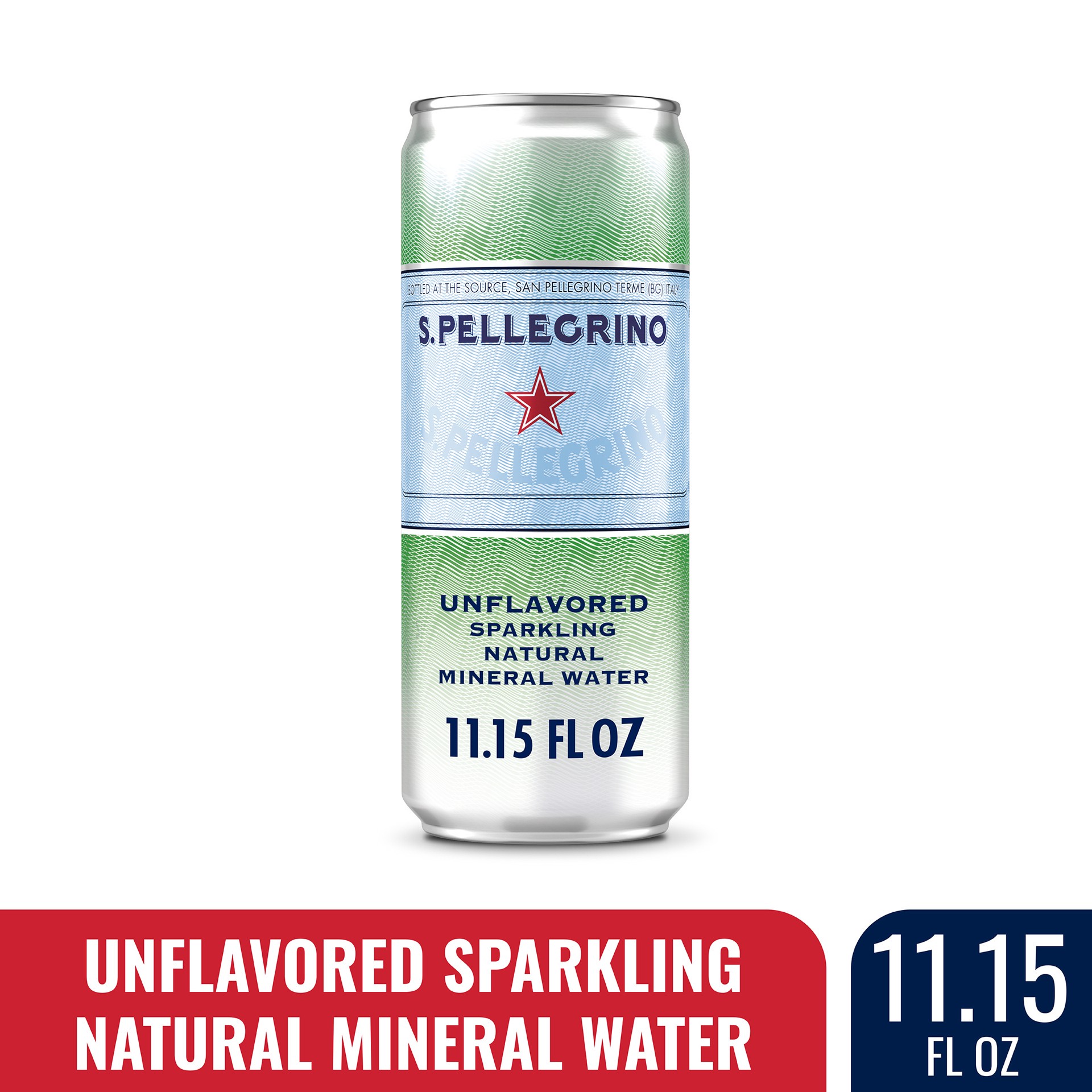 slide 1 of 6, S.Pellegrino Sparkling Natural Mineral Water Can, 11.1 oz
