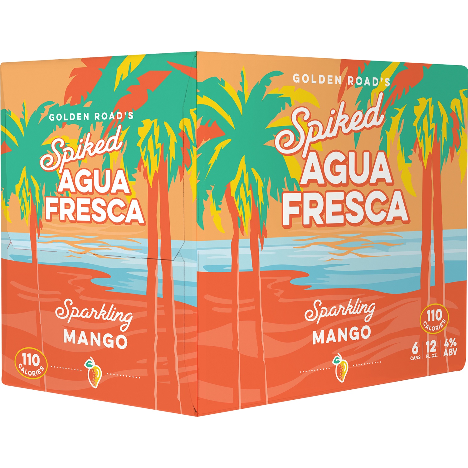 slide 1 of 1, Golden Road Brewing Spiked Agua Fresca Mango, 4% ABV, 6 ct; 12 oz