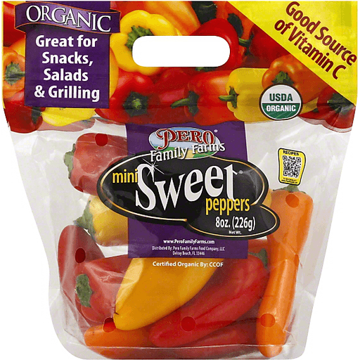 slide 3 of 4, Pero Family Farms Mini Organic Sweet Peppers, 12 oz