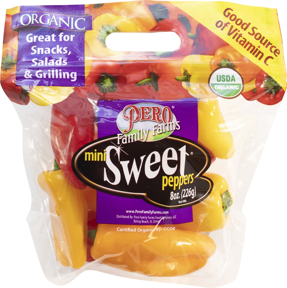 slide 6 of 9, Pero Family Farms Mini Sweet Organic Peppers 8 oz, 8 oz