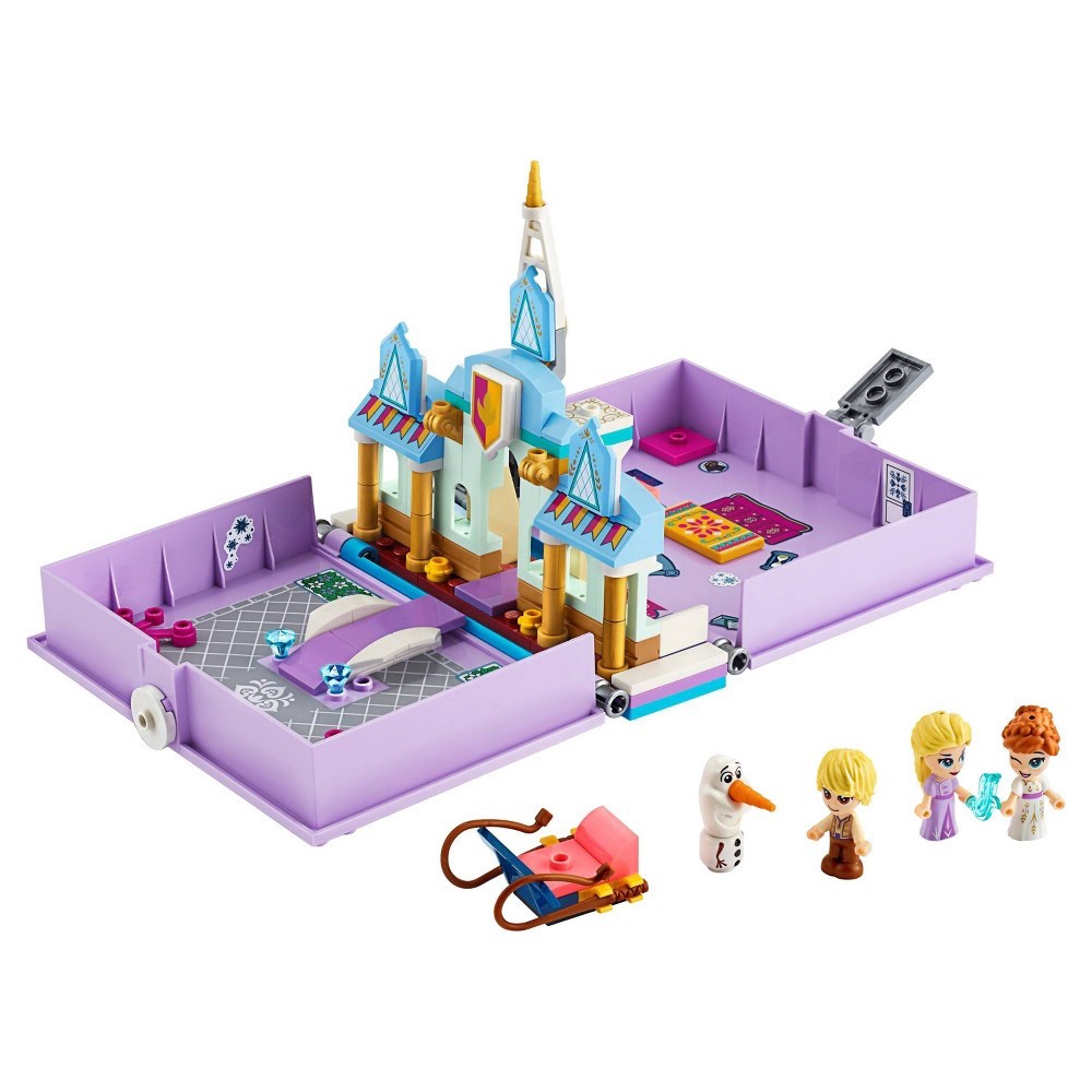 slide 2 of 7, LEGO Disney Anna and Elsa's Storybook Adventures Princess Building Playset 43175, 133 ct