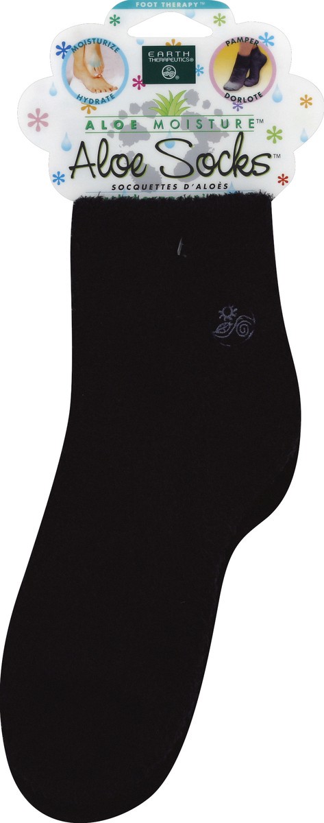 slide 4 of 7, Earth Therapeutics Aloe Vera Moisturizing Socks, 1 ct