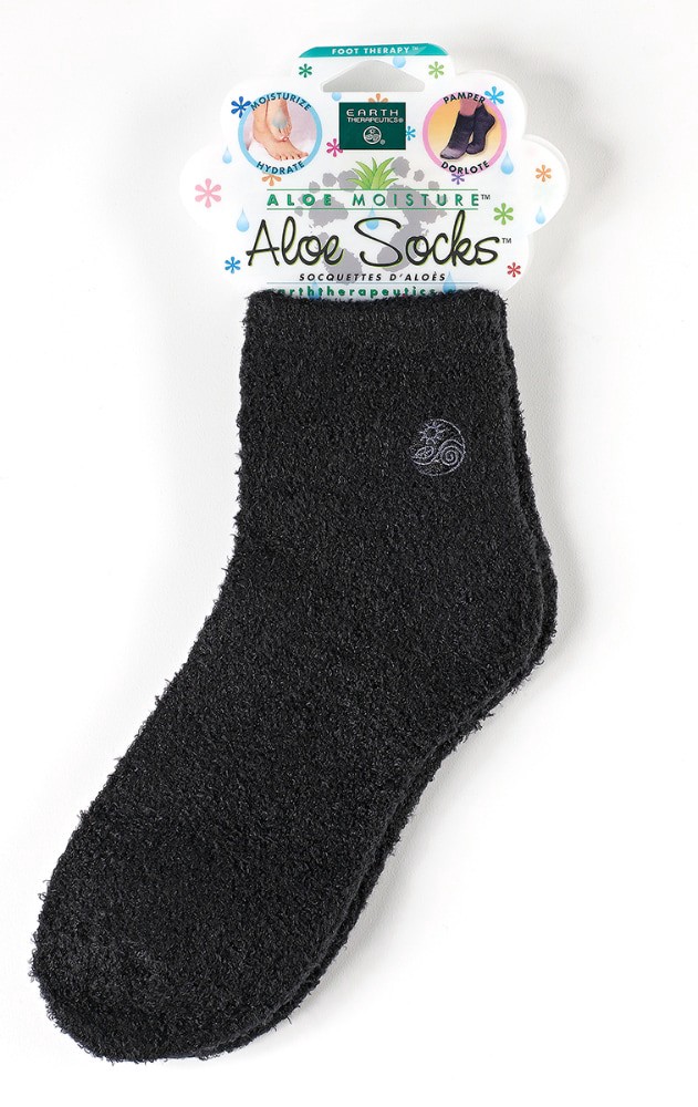 slide 1 of 7, Earth Therapeutics Aloe Vera Moisturizing Socks, 1 ct