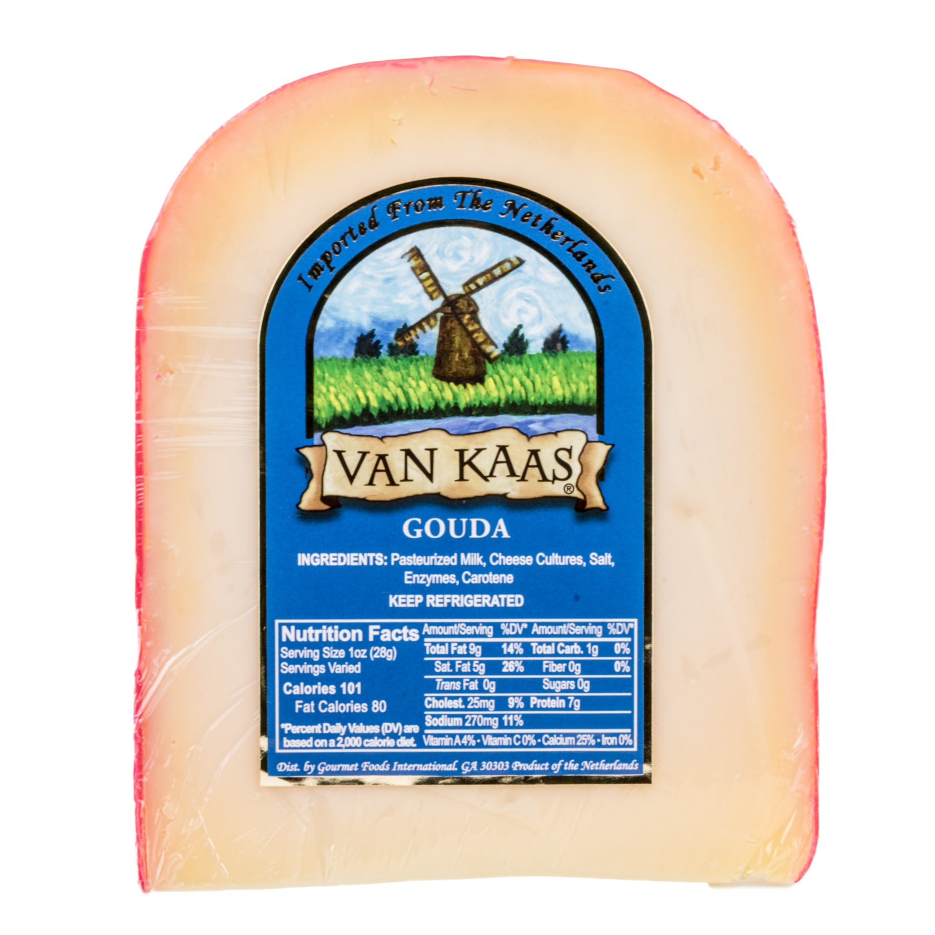 slide 1 of 1, Van Kaas Holland Gouda Cheese, per lb