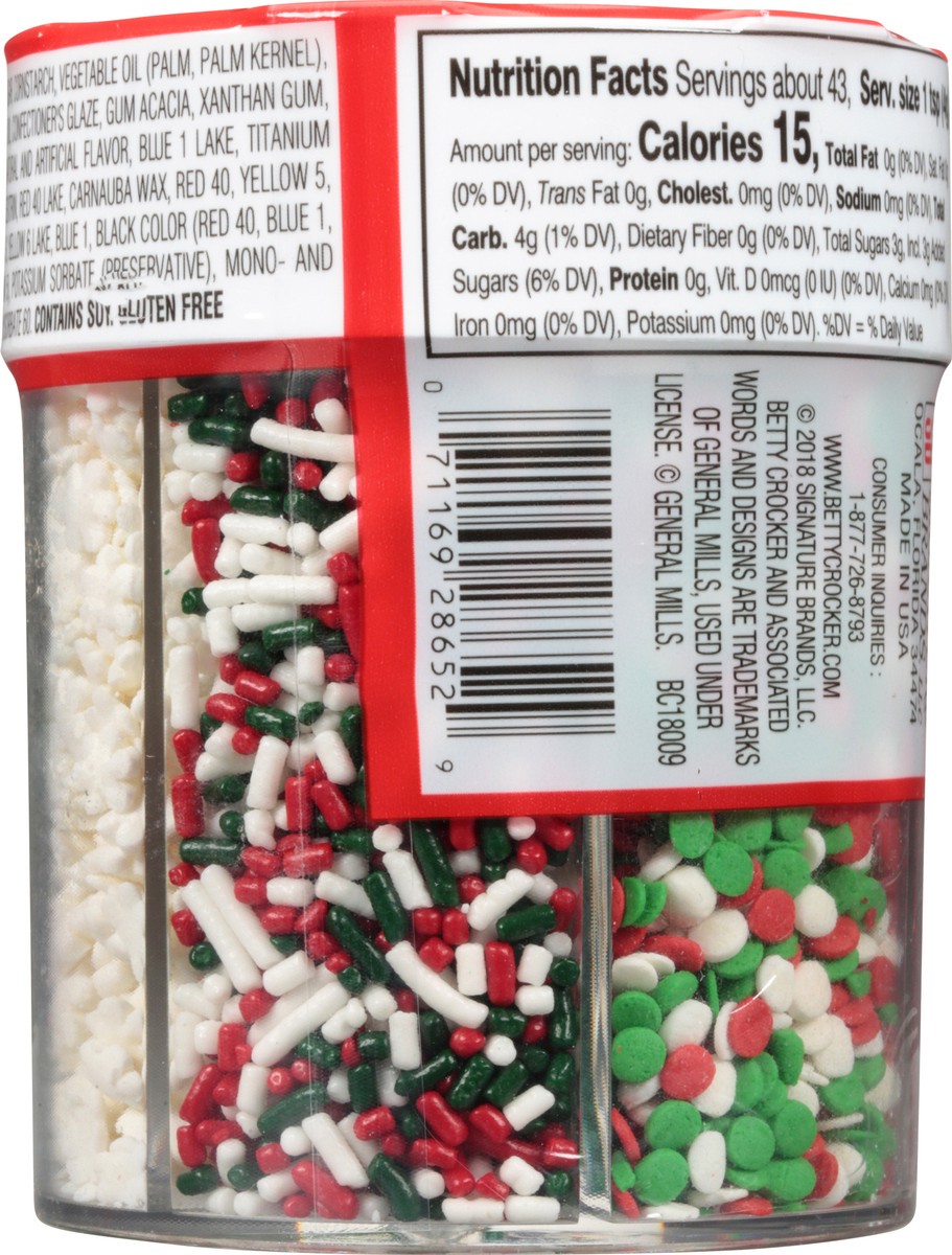 slide 8 of 13, Betty Crocker Christmas Mix Sprinkles 6 oz, 1 ct