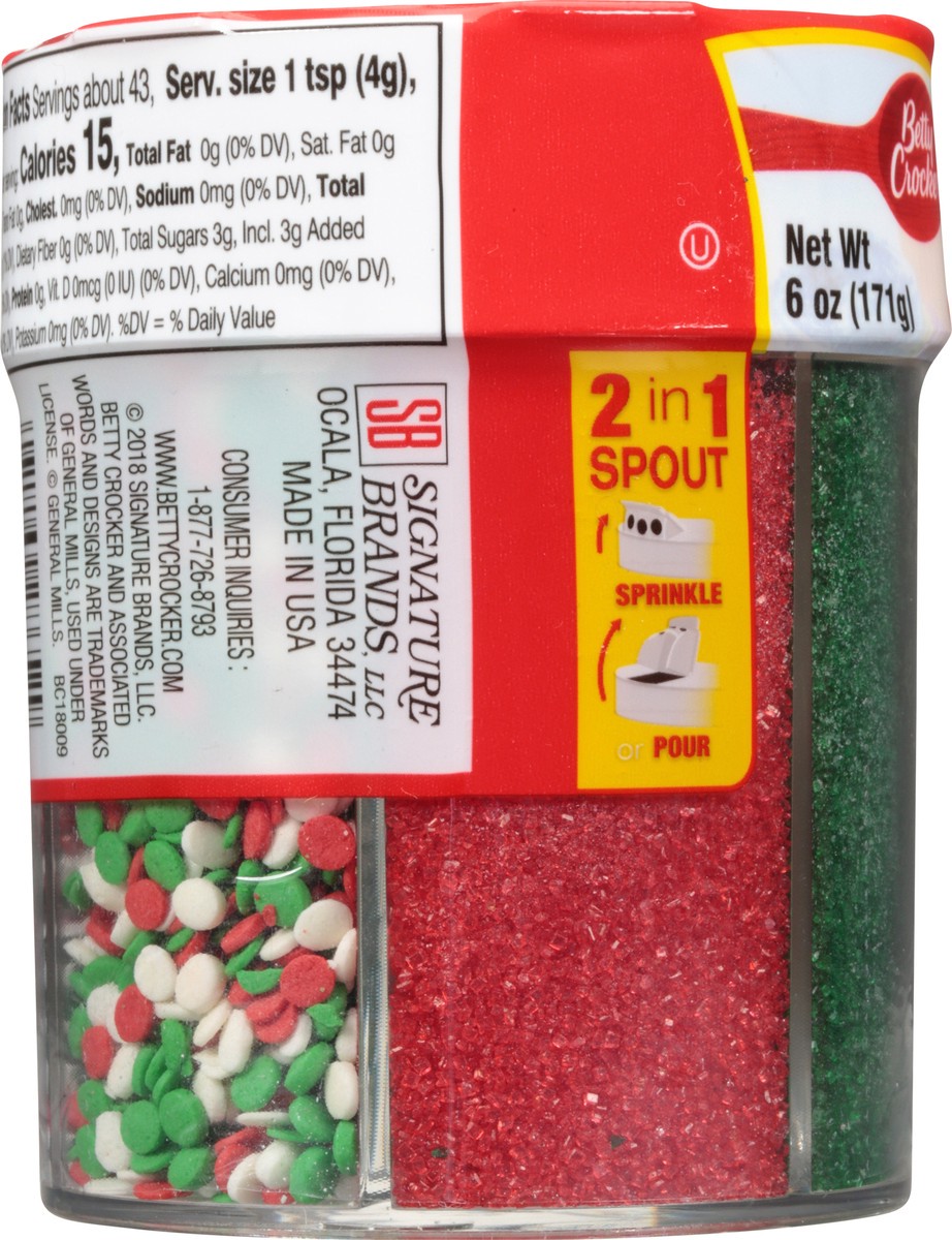 slide 11 of 13, Betty Crocker Christmas Mix Sprinkles 6 oz, 1 ct