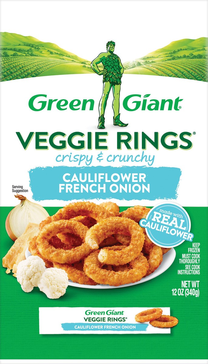 slide 3 of 5, Green Giant Crispy & Crunchy Cauliflower French Onion Veggie Rings 12 oz, 12 oz