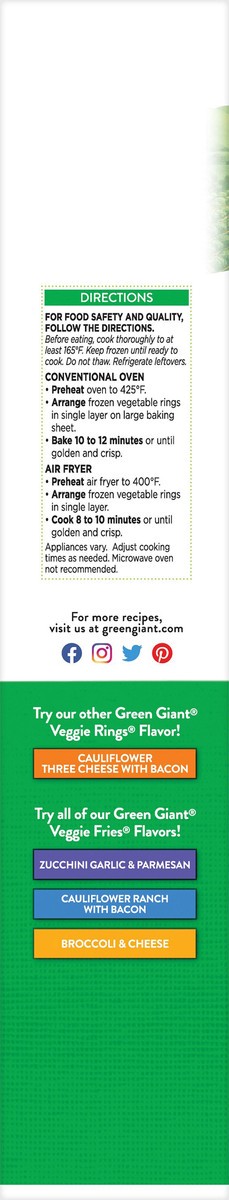 slide 4 of 5, Green Giant Crispy & Crunchy Cauliflower French Onion Veggie Rings 12 oz, 12 oz