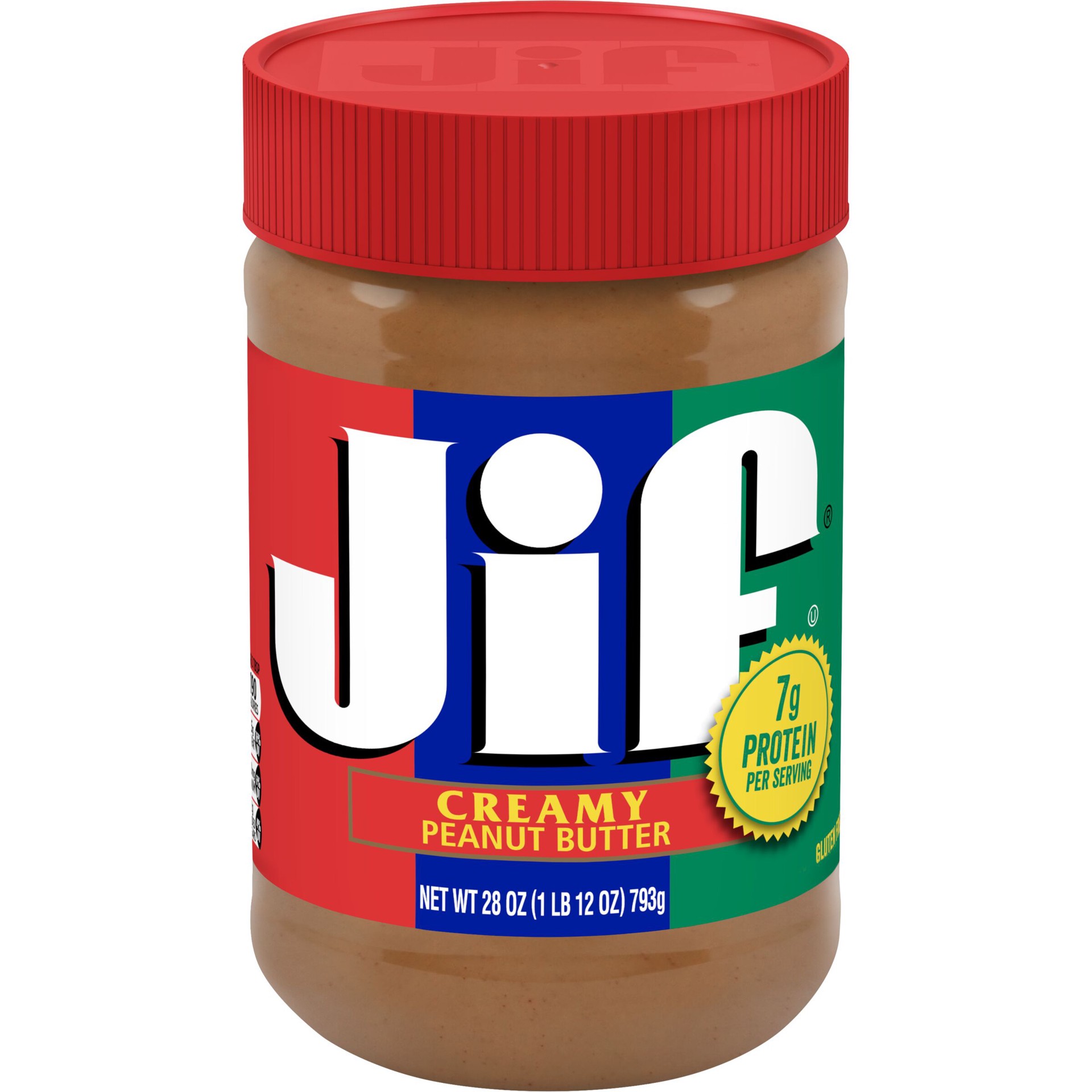 slide 1 of 6, Jif Creamy Peanut Butter, 28-Ounce Jar, 28 oz