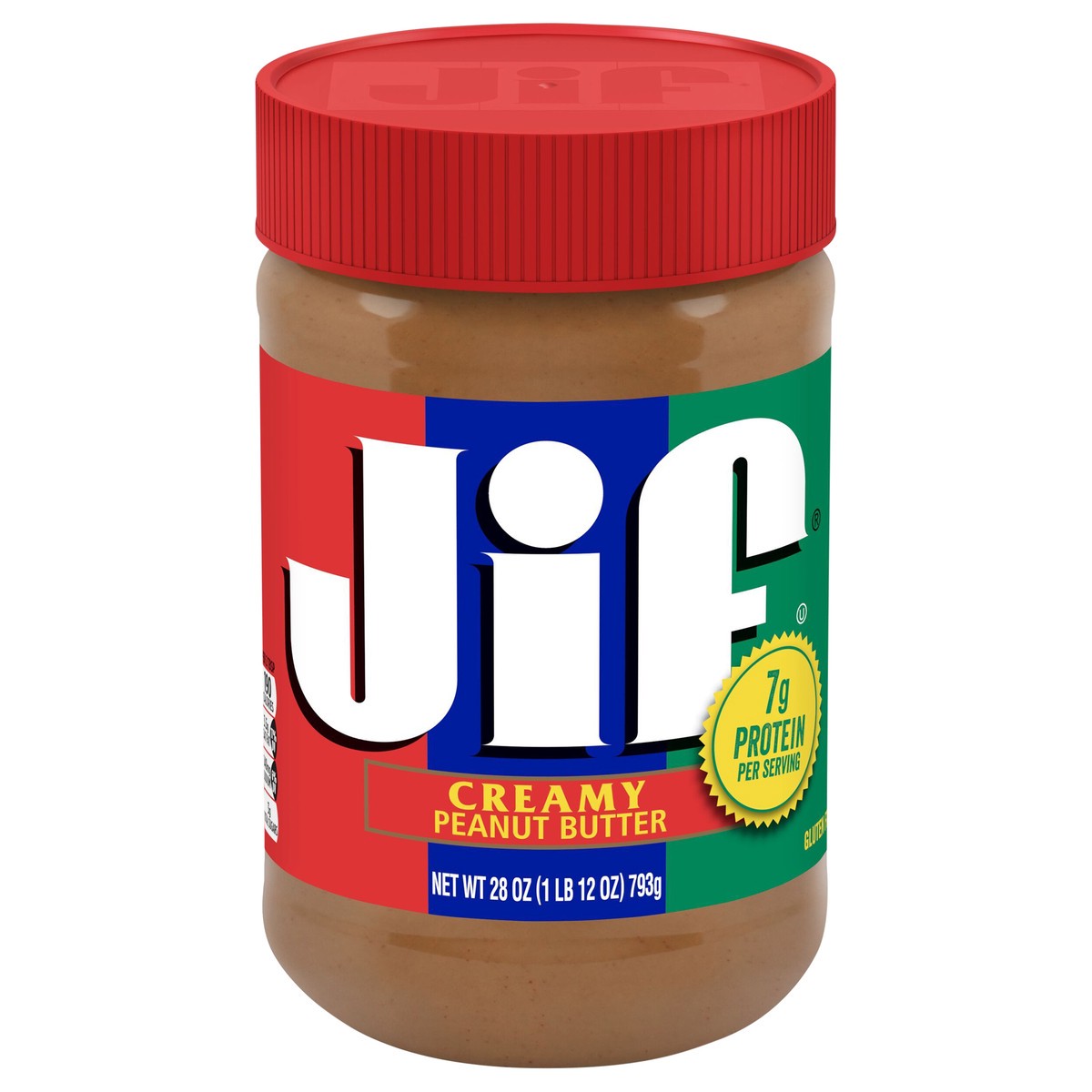 slide 1 of 6, Jif Creamy Peanut Butter 28 oz, 28 oz