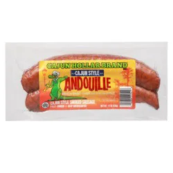 Cajun Hollar Brand Andouille Cajun Smoked Sausage