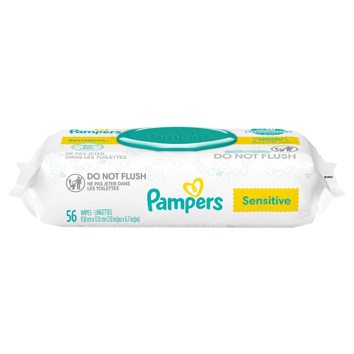 slide 1 of 3, Pampers Sensitive Baby Wipes - 56ct, 56 ct
