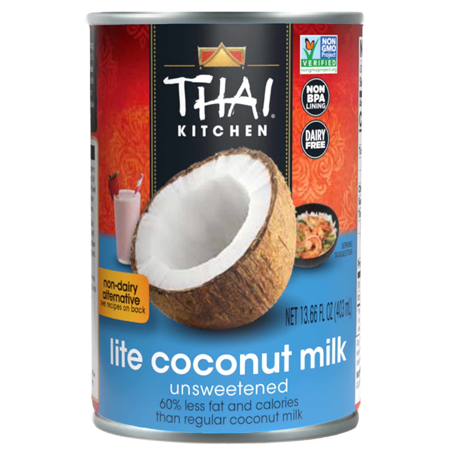 slide 1 of 12, Thai Kitchen Gluten Free Lite Coconut Milk - 13.66 fl oz, 13.66 fl oz