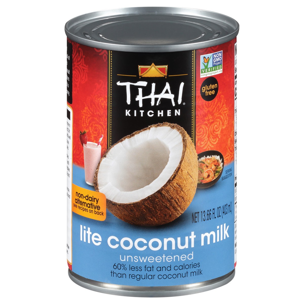 slide 1 of 12, Thai Kitchen Gluten Free Lite Coconut Milk - 13.66 fl oz, 13.66 fl oz
