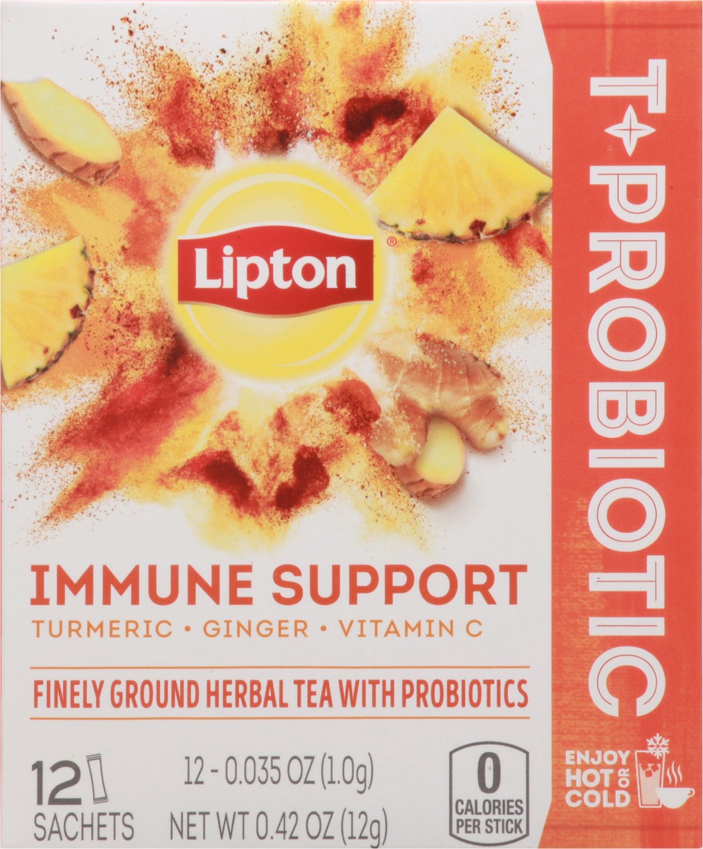 slide 4 of 9, Lipton Tea Sachets Turmeric, Ginger + Vitamin C, .42 oz, 12 Servings , 0.42 oz