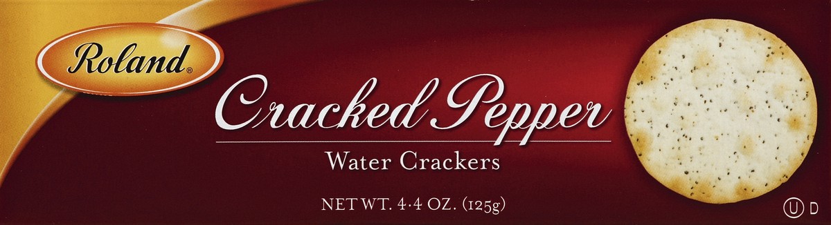 slide 2 of 4, Roland Cracked Pepper Water Crackers, 4.4 oz