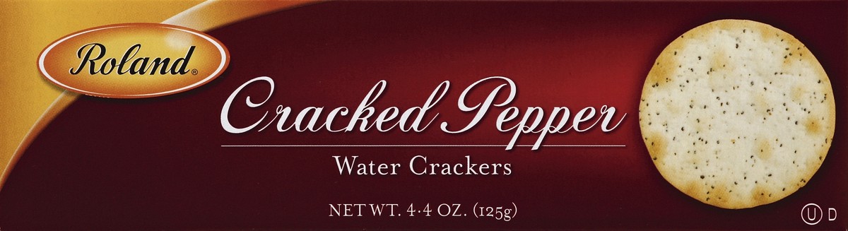 slide 4 of 4, Roland Cracked Pepper Water Crackers, 4.4 oz