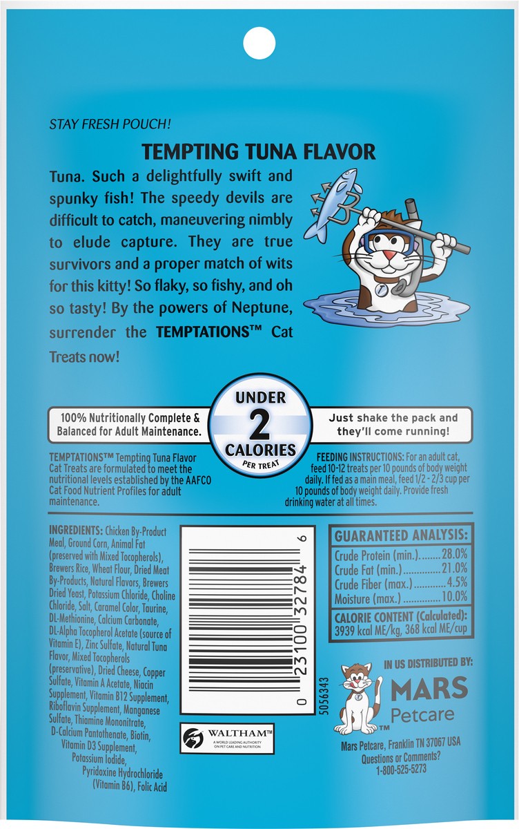 slide 5 of 15, Temptations Tempting Tuna Flavor Treats for Cats 3 oz, 3 oz