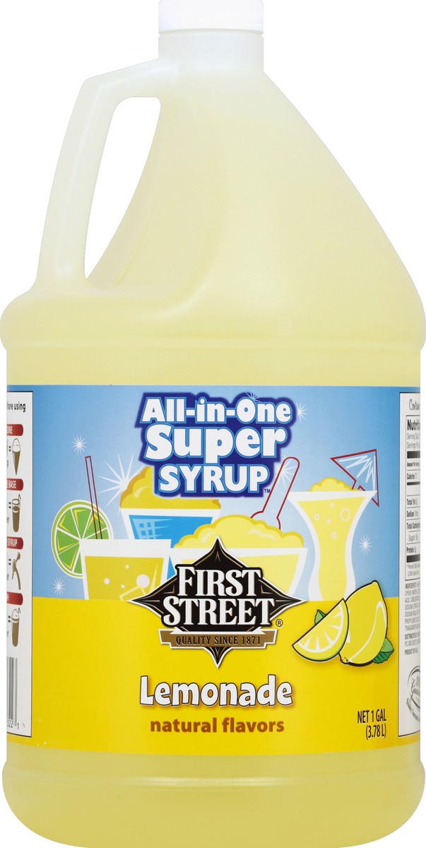 slide 2 of 6, First Street Lemonade Syrup - 1 gal, 1 gal