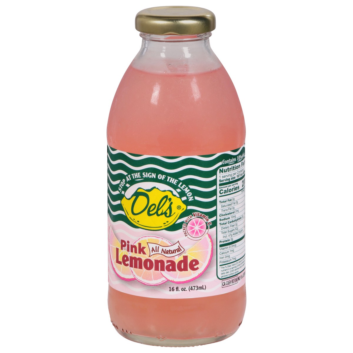 slide 12 of 14, Del's All Natural Pink Lemonade - 16 fl oz, 16 fl oz