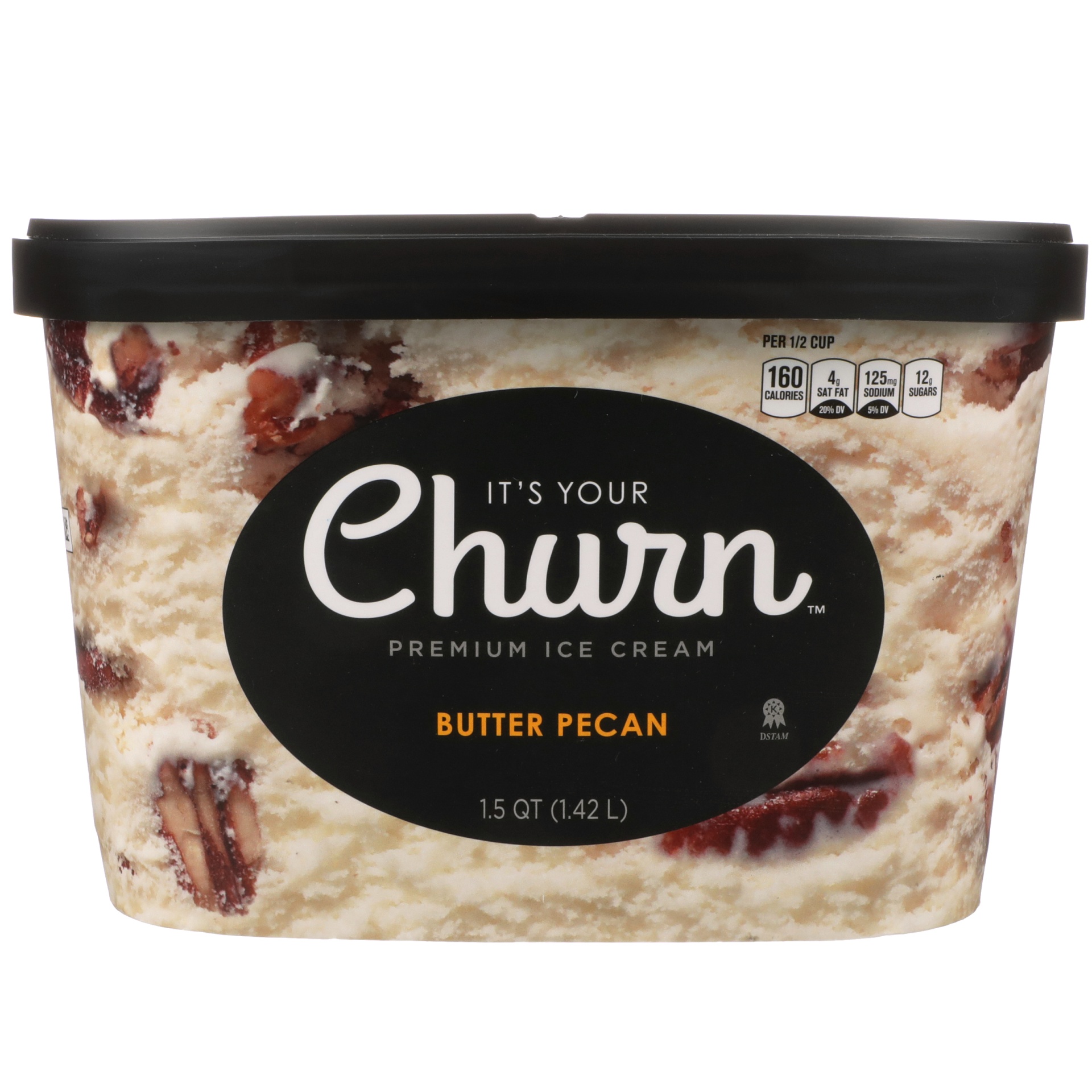 slide 1 of 6, It's Your Churn Premium Ice Cream Butter Pecan, 1.5 qt