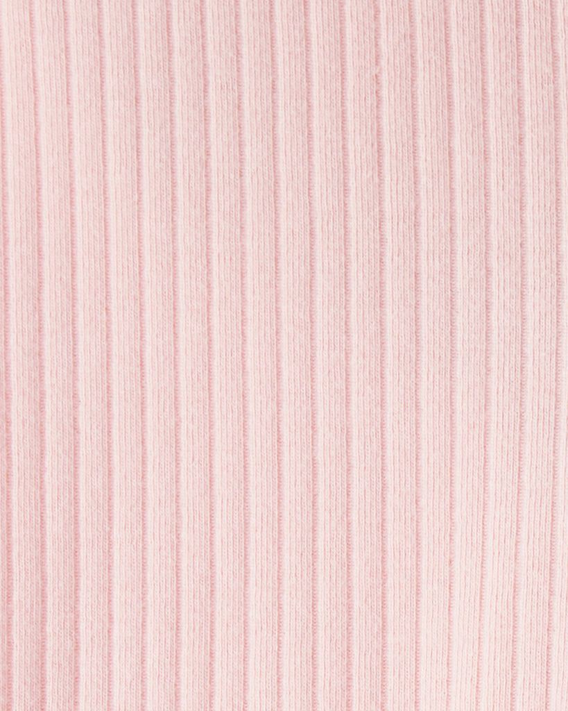 slide 3 of 3, Carter's Carters Toddler Girl Cotton Ribbed Stretch Leggings - Pink Pink 5T, 1 ct