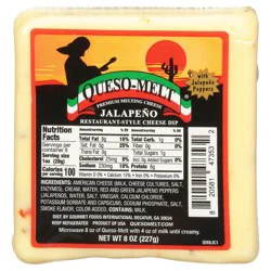 Queso-Melt Restaurant-Style Jalapeno Cheese Dip 8 oz
