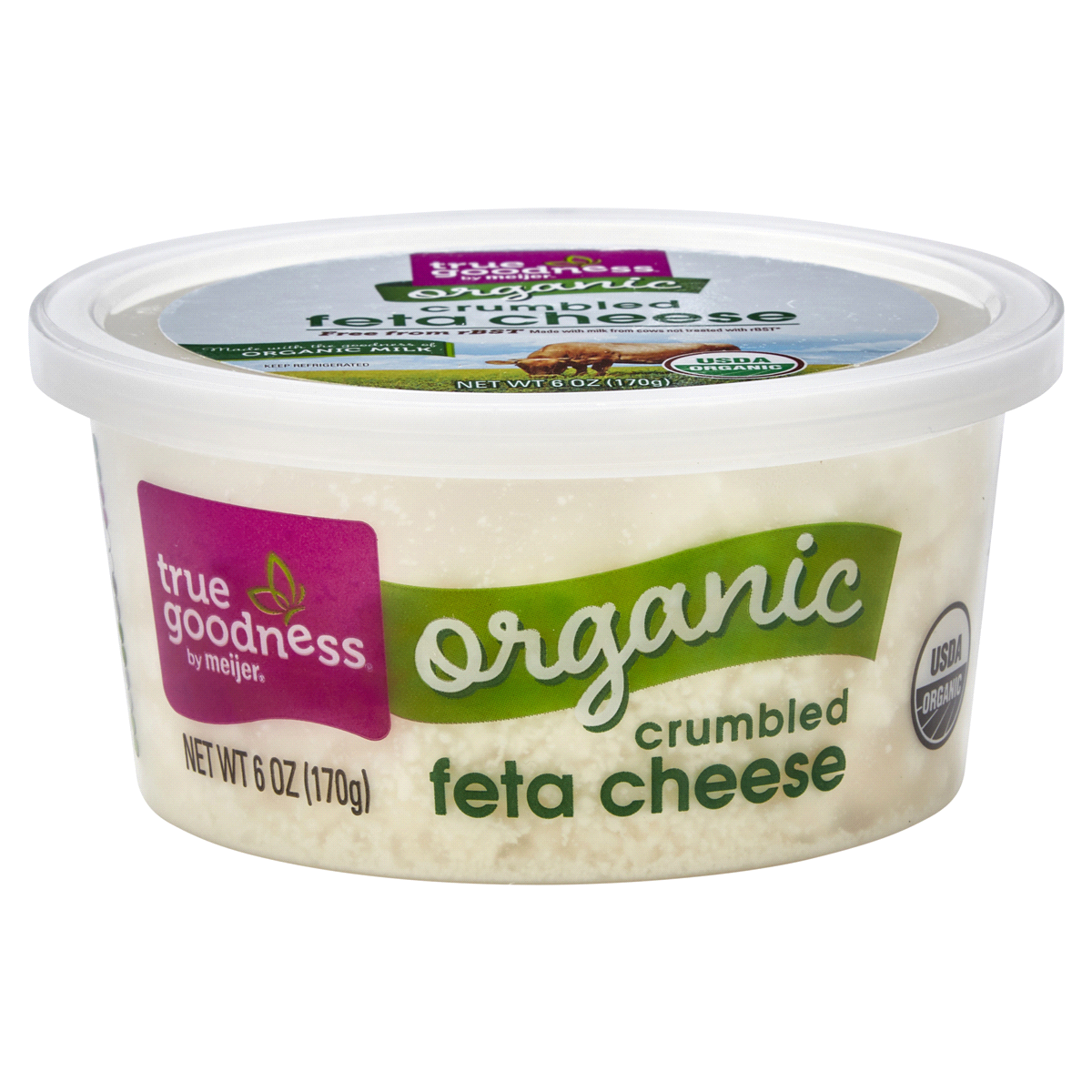 slide 1 of 5, True Goodness Organic Crumbled Feta, 6 oz