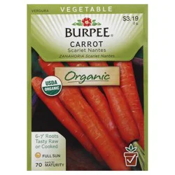 Burpee Vegetable Organic Carrot, Nantes