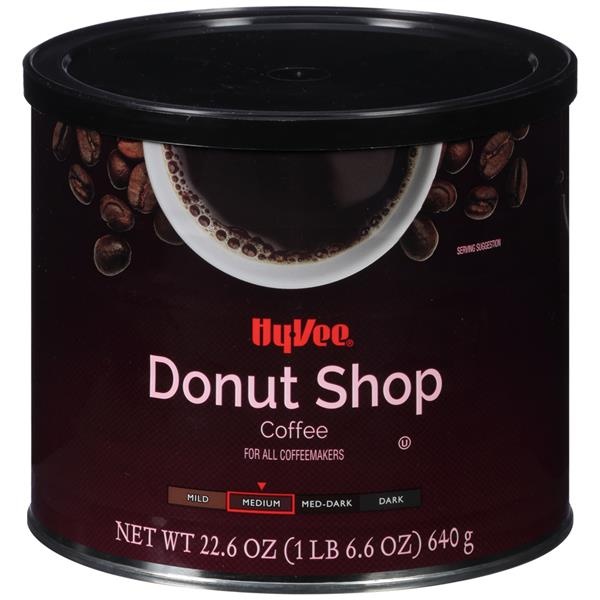 slide 1 of 1, Hy-vee Medium Roast Donut Shop 100% Coffee - 22.6 oz, 22.6 oz