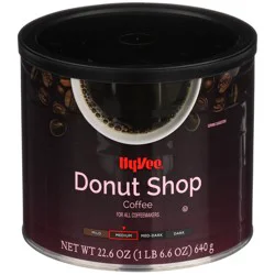 Hy-vee Medium Roast Donut Shop 100% Coffee - 22.6 oz
