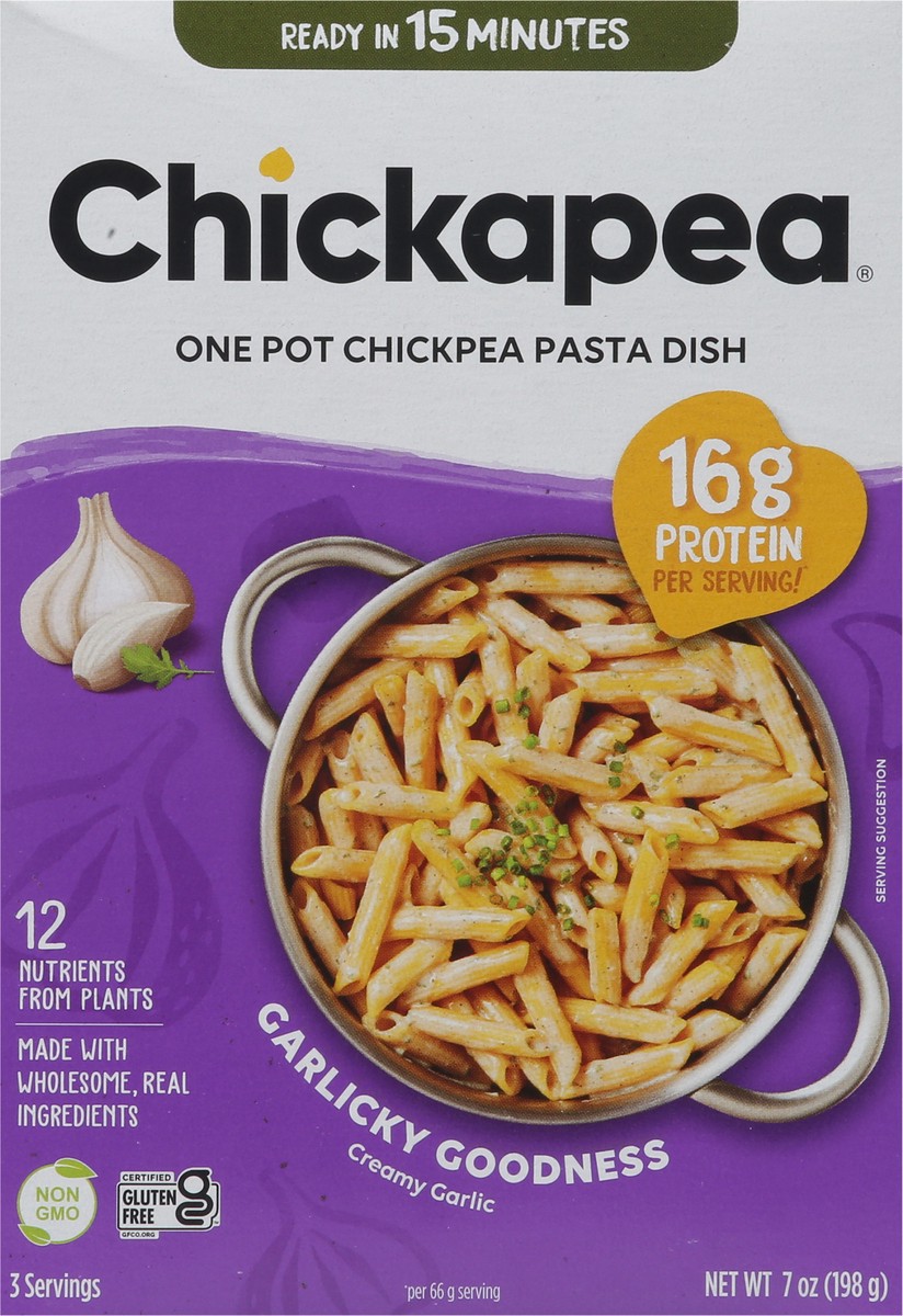 slide 3 of 9, Chickapea Creamy Garlic Pasta Dish - 7 oz, 7 oz