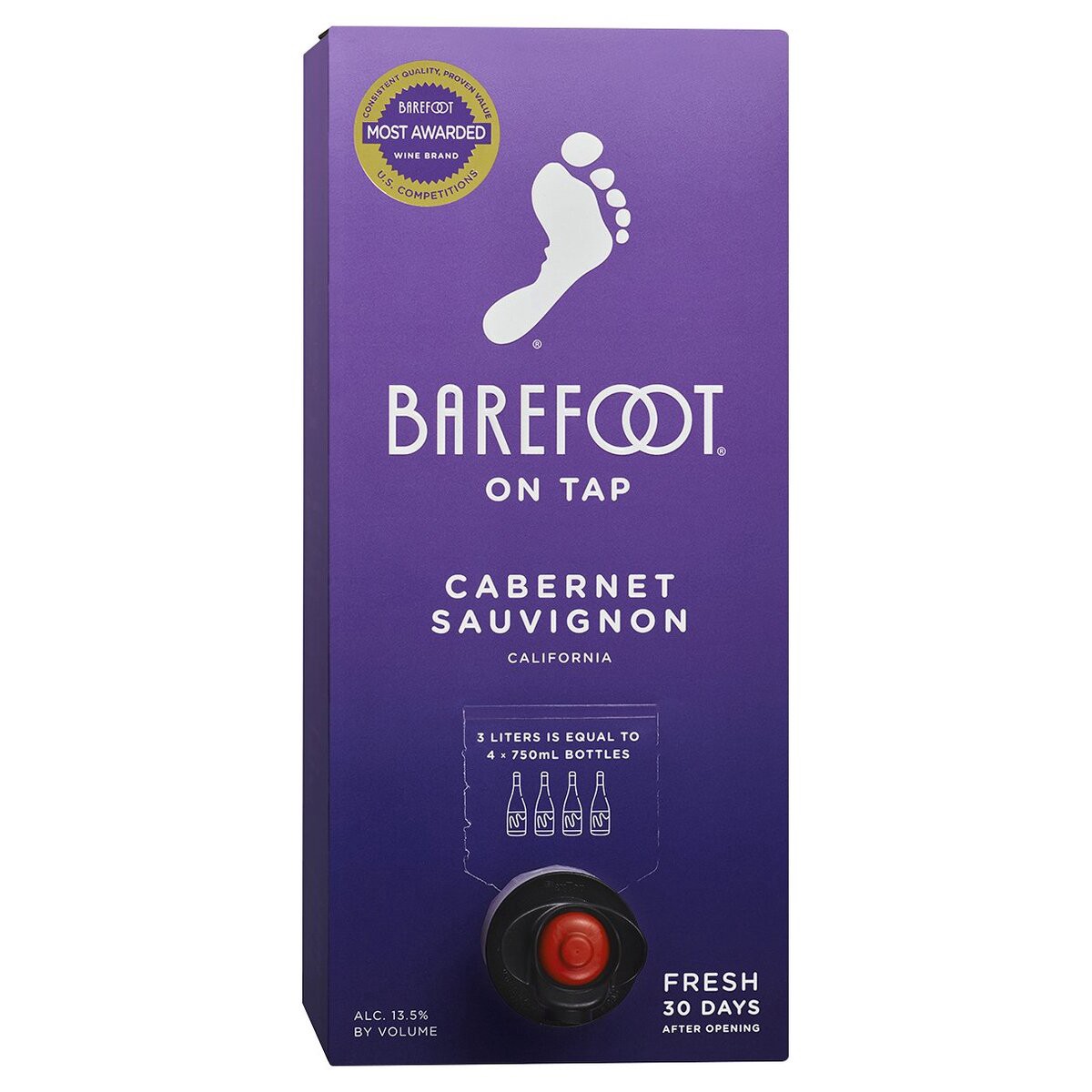 slide 1 of 9, Barefoot Red Wine, 101.4 fl oz