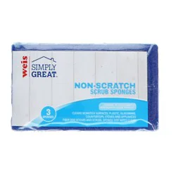 Weis Quality Non-Scratch Scrub Sponges
