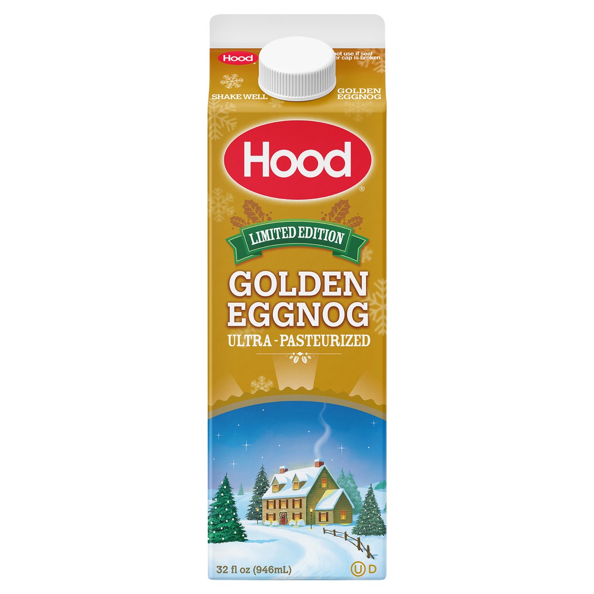 slide 1 of 3, Hood Golden Eggnog, 32 oz, 32 fl oz
