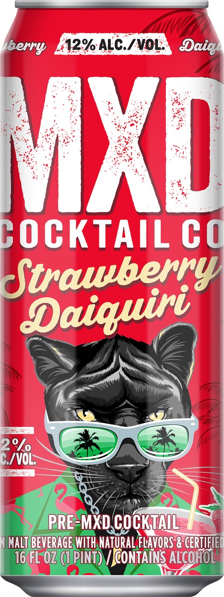 slide 3 of 7, MXD Cocktail Co. Strawberry Daiquiri Pre-Mixed Cocktail 16 oz, 16 oz