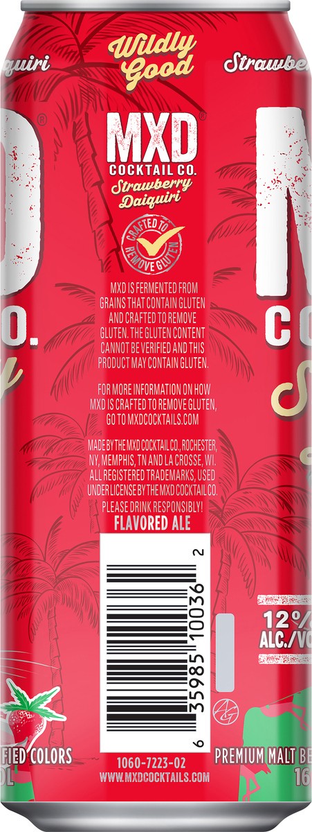 slide 5 of 7, MXD Cocktail Co. Strawberry Daiquiri Pre-Mixed Cocktail 16 oz, 16 oz