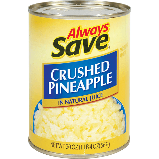 slide 1 of 1, Always Save Crushed Pineapple, 20 oz