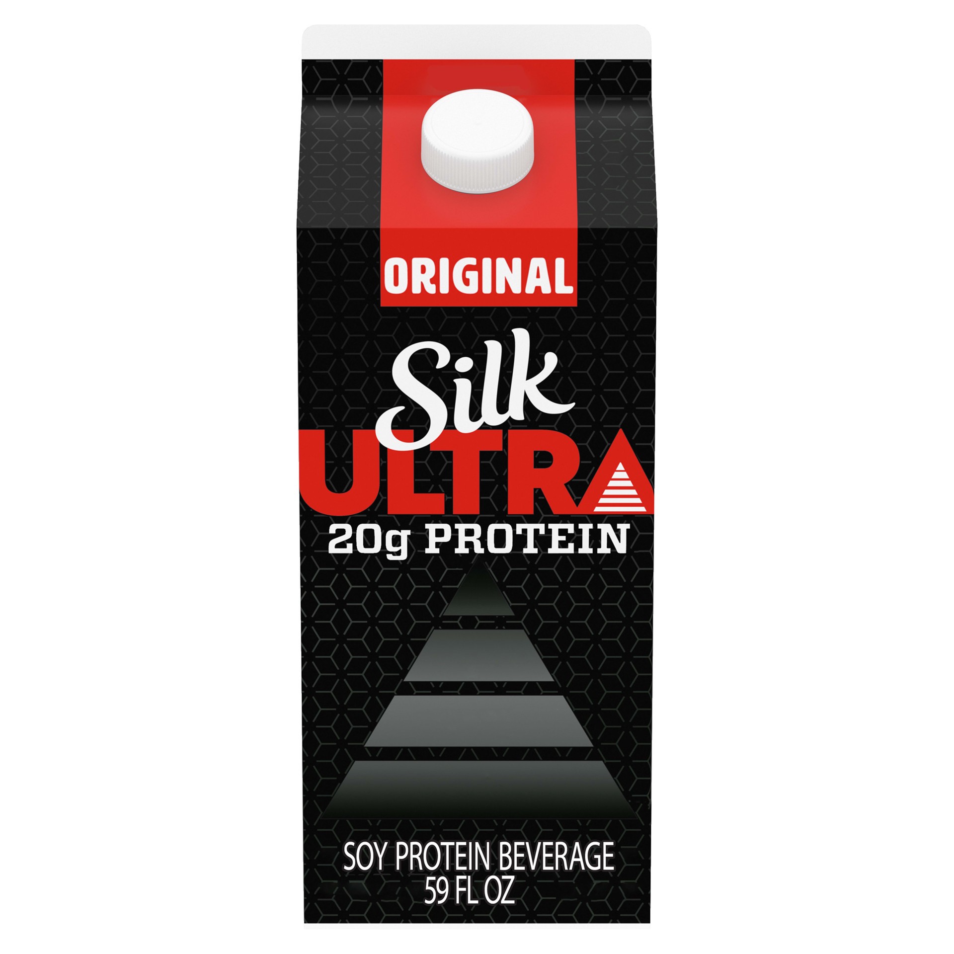 slide 1 of 14, Silk Ultra, 20G Complete Plant Based Protein Performance Drink, Original, 59oz., Dairy-Free, Non-GMO Project Verified, 59 fl oz