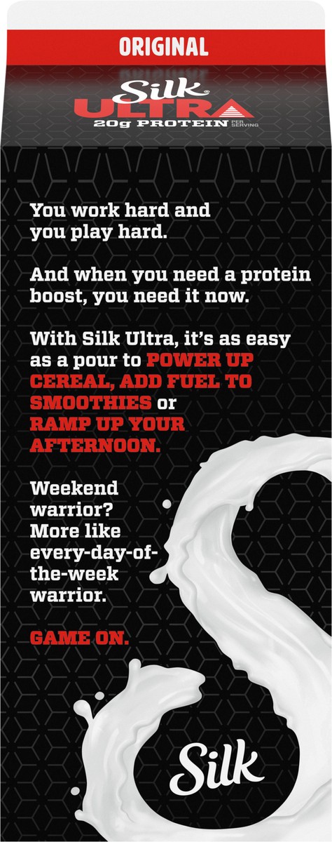 slide 8 of 14, Silk Ultra, 20G Complete Plant Based Protein Performance Drink, Original, 59oz., Dairy-Free, Non-GMO Project Verified, 59 fl oz