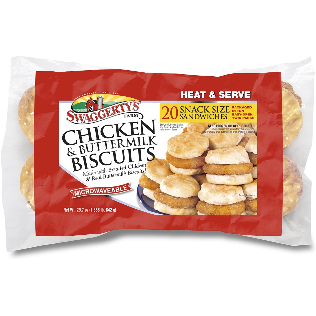 slide 2 of 4, Swaggerty's Farm Breakfast Sandwiches, 20 ct