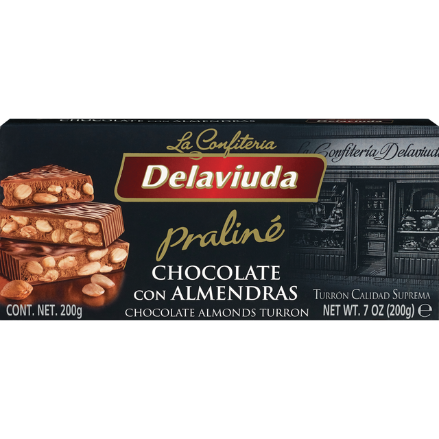 slide 1 of 1, Delaviuda D-L-Viuda Choc/Almndra Turron, 7 oz