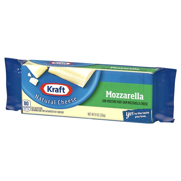 slide 17 of 17, Kraft Mozzarella Cheese, 8 oz Block, 8 oz