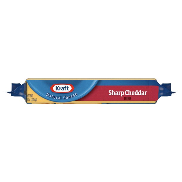 slide 2 of 17, Kraft Sharp Cheddar Cheese, 8 oz Block, 8 oz