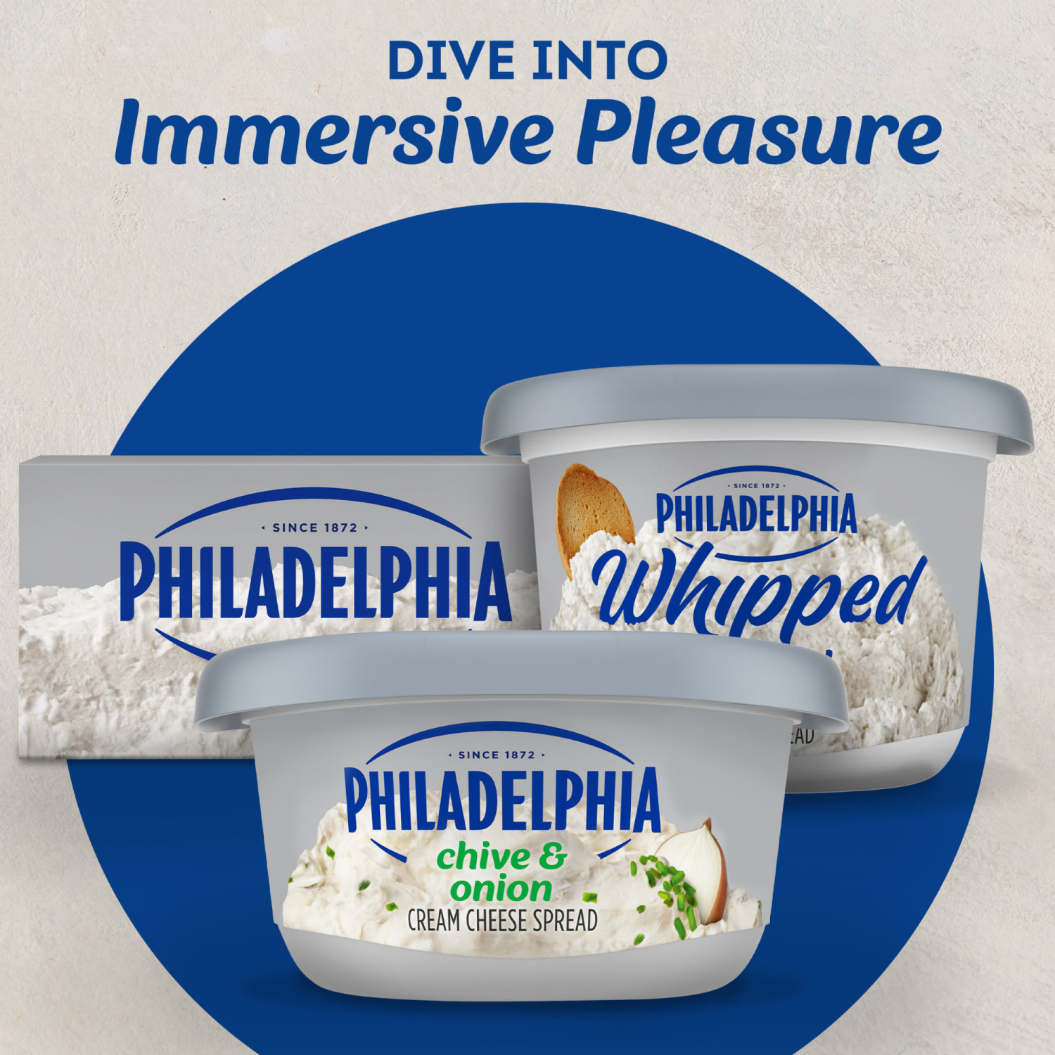slide 2 of 8, Philadelphia Chive & Onion Cream Cheese Spread, 7.5 oz Tub, 7.5 oz