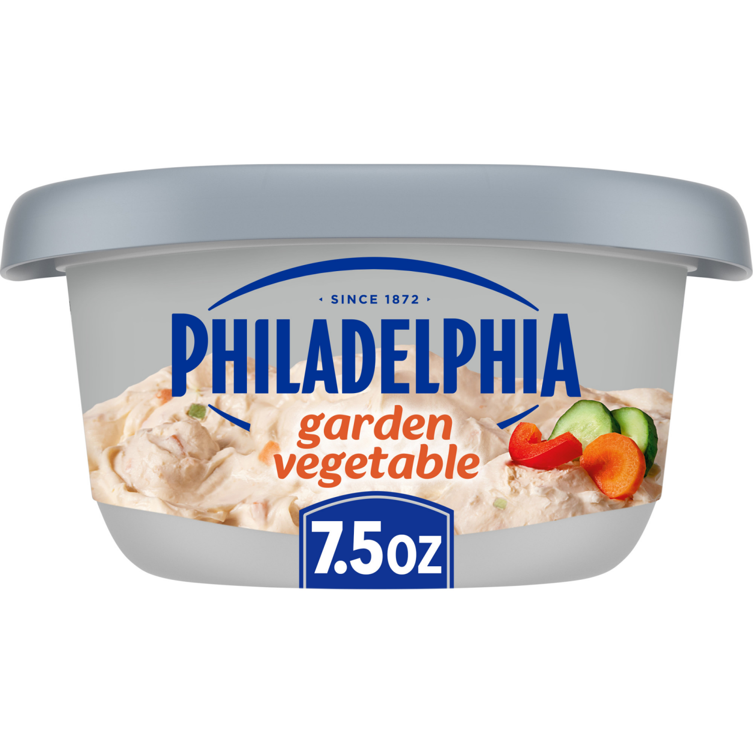 slide 1 of 8, Philadelphia Garden Vegetable Cream Cheese Spread, 7.5 oz Tub, 7.5 oz