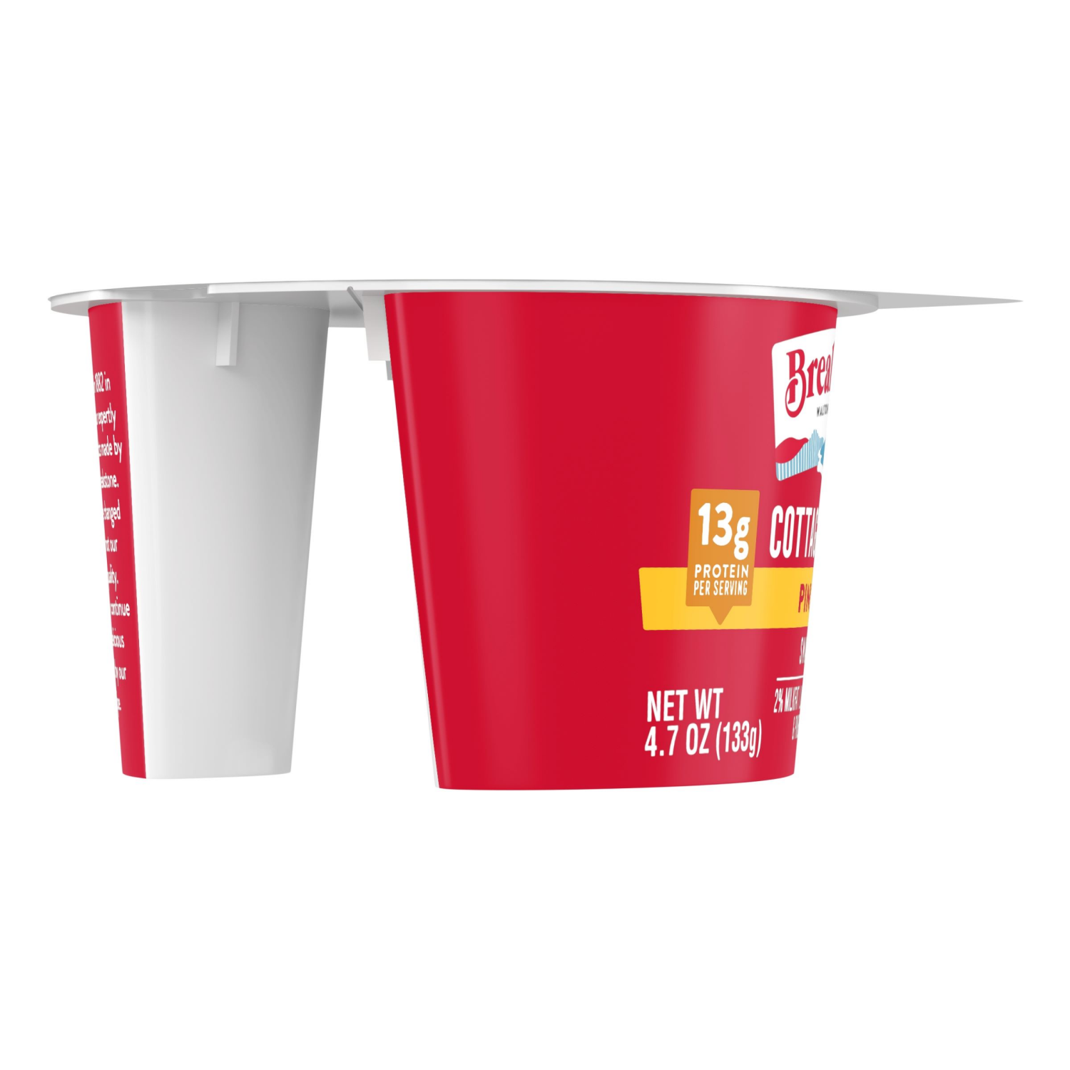 slide 2 of 4, Breakstone's Cottage Doubles, Lowfat, 2% Milkfat, Pineapple, Small Curd, 4.7 oz