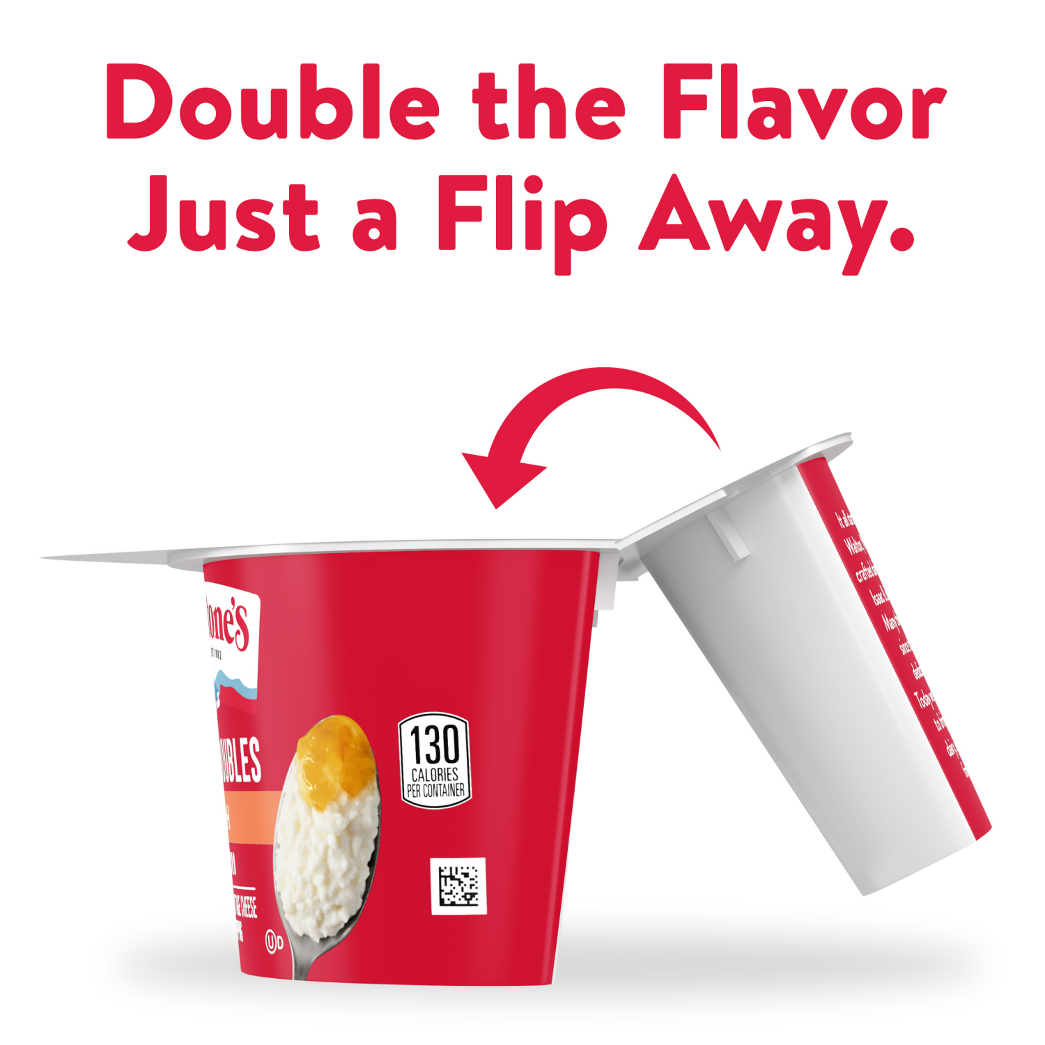 slide 3 of 4, Breakstone's Cottage Double, Peach, Lowfat, 2% Milkfat, Small Curd, 4.7 oz