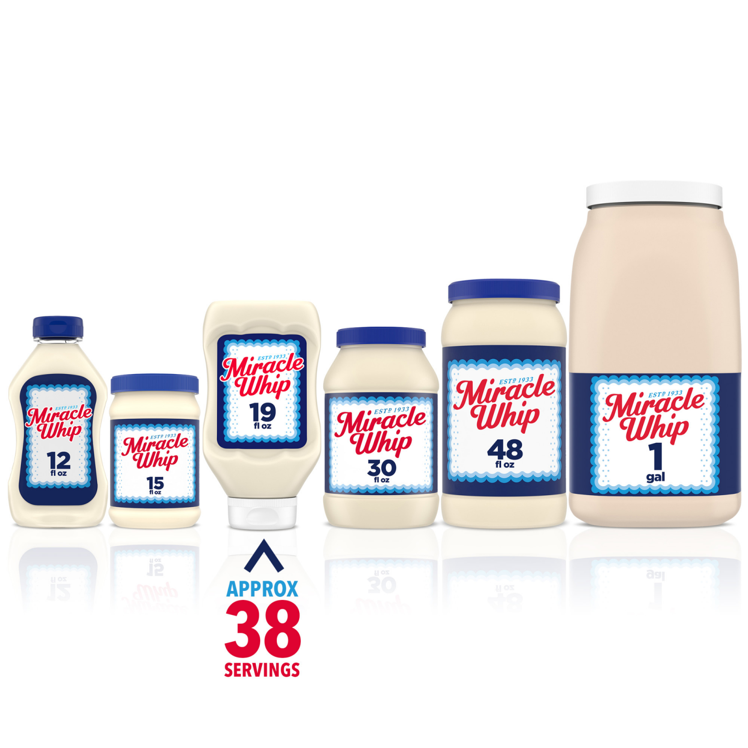 slide 6 of 8, Miracle Whip Mayo-like Dressing, 19 fl oz Bottle, 19 fl oz