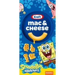 Kraft Mac & Cheese Macaroni and Cheese Dinner SpongeBob SquarePants, 5.5 oz Box